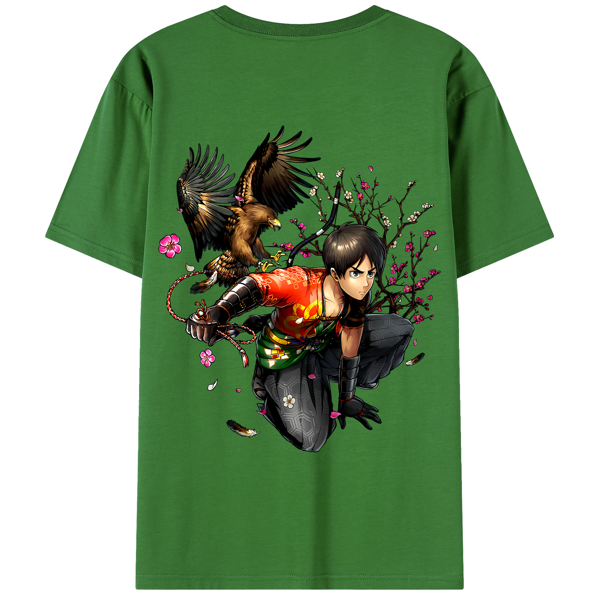 （画像用） 進撃の巨人 エレン･イェーガー Attack on Titan Eren Jäger レディース半袖Tシャツ(バックプリント)